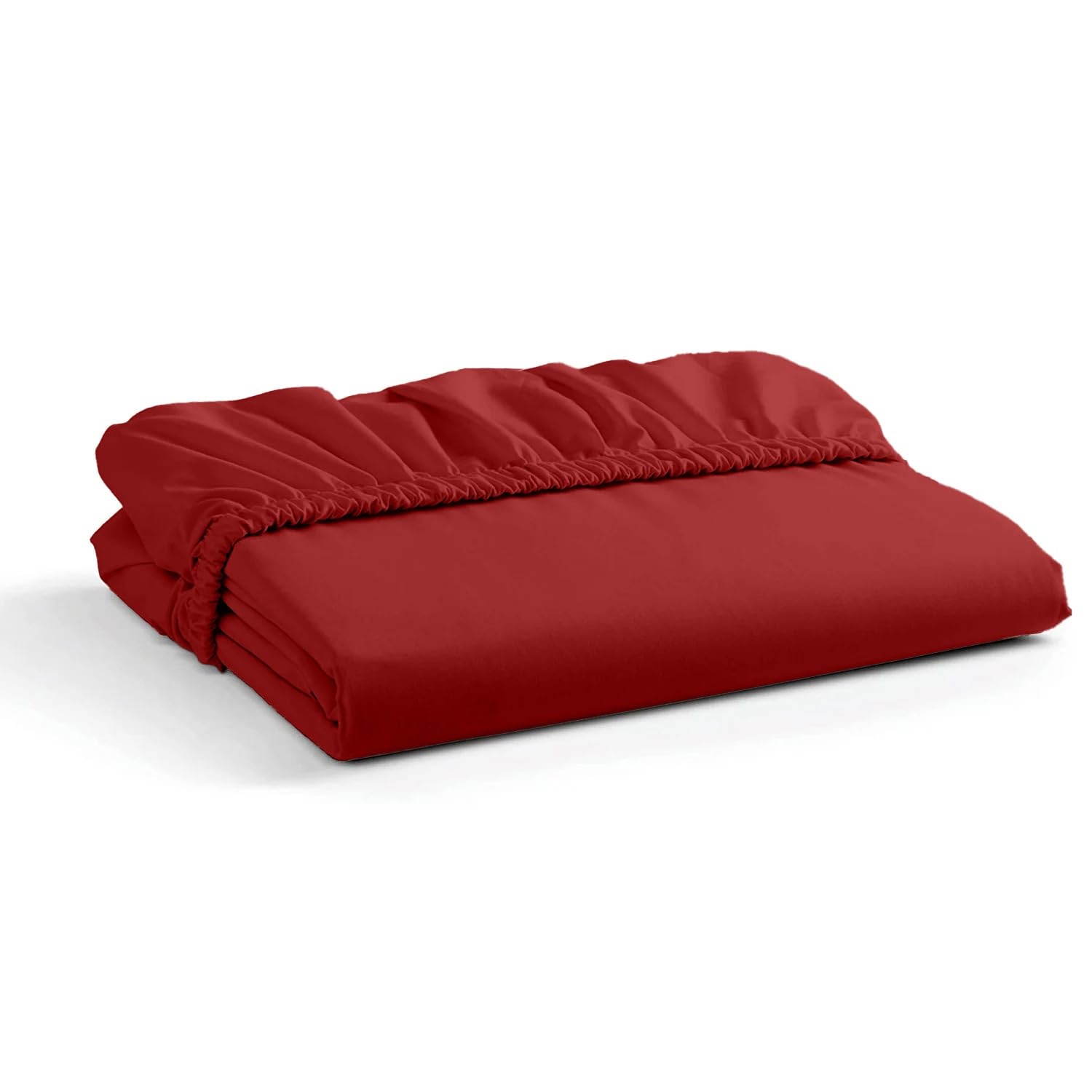 Drap-housse bordeaux pour matelas épais 38 cm 1000 fils