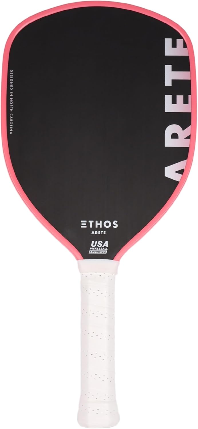Carbon Fiber Pickleball Paddle Arete - USA Pickleball Approved for Tournament Play - Carbon Fiber Pickle Ball Racket - Maximum Spin & Controllable Power