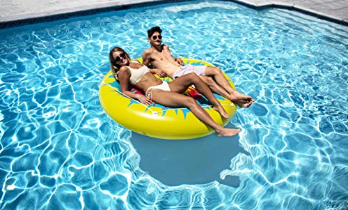 Swimline Tie Dye Island Inflatable Pool Toy 65-Inch Diameter #TOP1