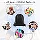 enxingo 2 Stück Helmbeutel,Motorrad Helmtasche mit Kordelzug,Helmrucksack,Wasserdicht Tragbarer Helmtasche,für Motorrad/Fahrrad/Ski/Fitness Helm