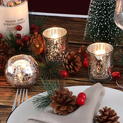 Devi ZH002 Silver Votive Tealight Candle Holders 24Pcs thumb #3