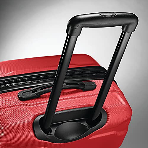 Image of Samsonite Omni Pc Hardside Expandable Luggage, Red, 2-Piece Set (20 /24), Omni Pc Hardside Expandable Luggage With Spinner Wheels