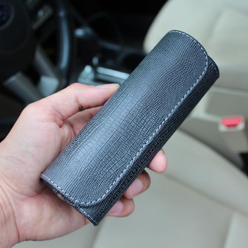 Image of Orsus Reading Glasses Hard Case, Premium PU Leather Horizontal Eyeglass Holder with Magnetic Closure for Women and Men