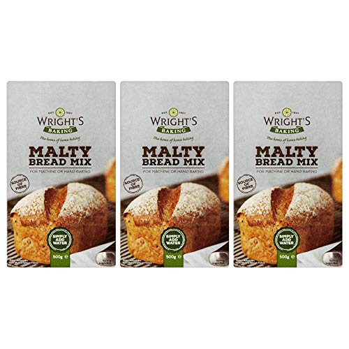 Wright's Baking Malty Bread Mix 500g (Pack of 3)