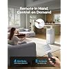 Windowless Portable Air Conditioner, 24.4 Small Evaporative Air Cooler for Room No Window, 3-Speed Settings, 4 Modes, 7H Timer, Remote Control, 4 Ice Packs, Quiet AC Unit for Bedroom, White