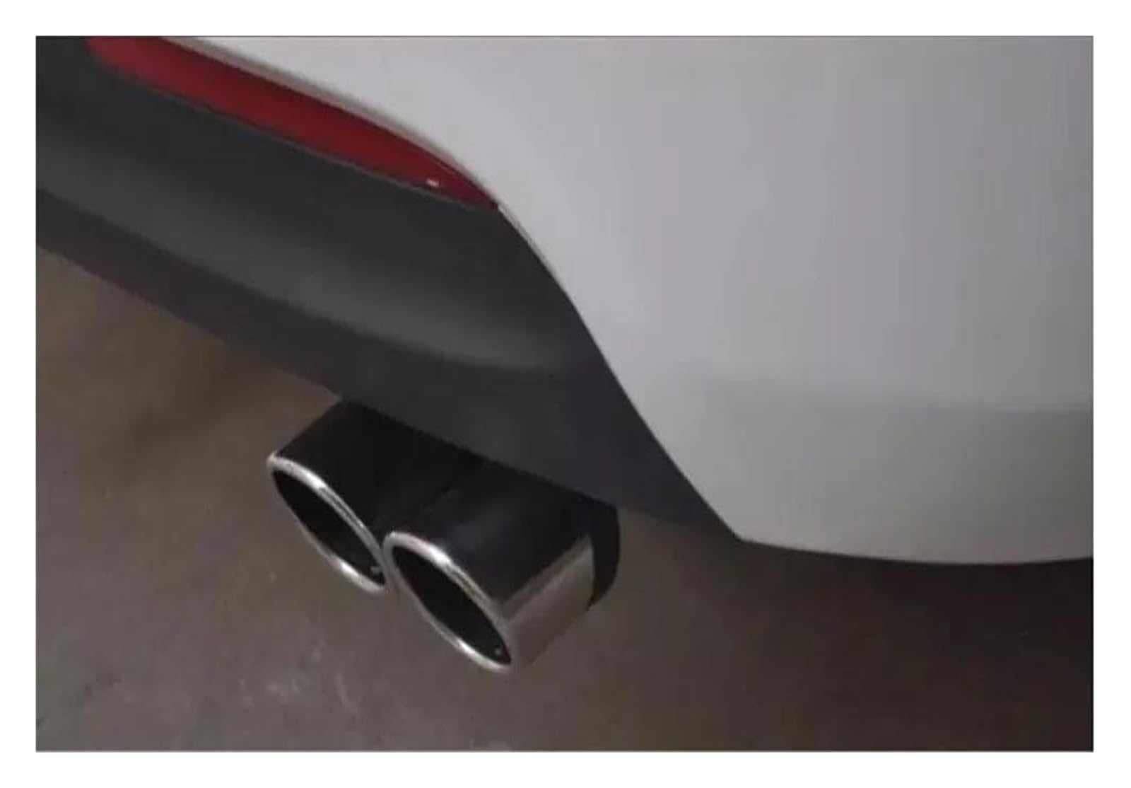 Tubo Escape para F&ORD para Mustang para Ranger para Figo F-150 F250 F350 F450 Punta De Escape Estilo De Coche Caja De Tubo De Tubo De Escape(B Type Straight Silv)