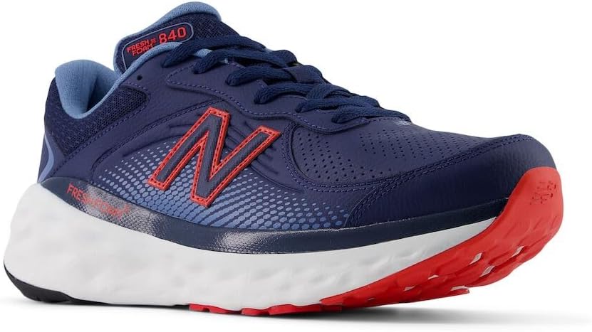 New Balance Men's Fresh Foam X 840 V1 Walking Shoe, Nb Navy/True Red/Heron Blue, 12.5 M - Image 4