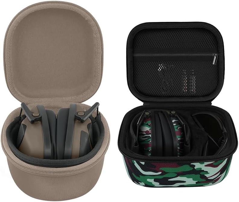 co2CREA Hard Protection Earmuffs Case + Shooting Glasses Case with Form-Fit Insert for PROHEAR 066/016/030/036