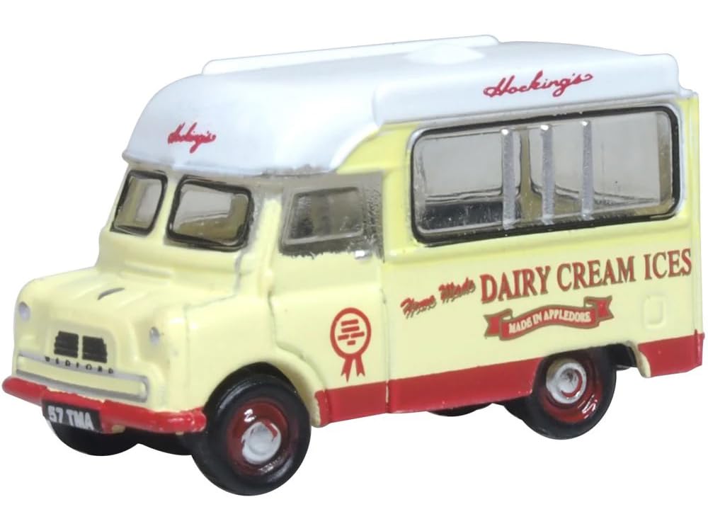 Oxford Diecast NCA030 Bedford CA Ice Cream Van Hockings N Gauge