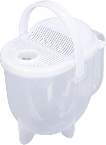 Cuenco de lavado de arroz, lavadora de arroz de plástico, granos, colador de quinua, cesta de pasta de frutas y verduras, colador de cocina con mango