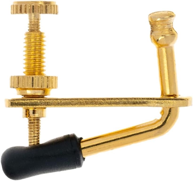 Violin Accessories Parts 4 Pcs Golden Violin Fine Tuners String Adjusters 3/4 4/4 Violin Alloy Tuners with Cushion