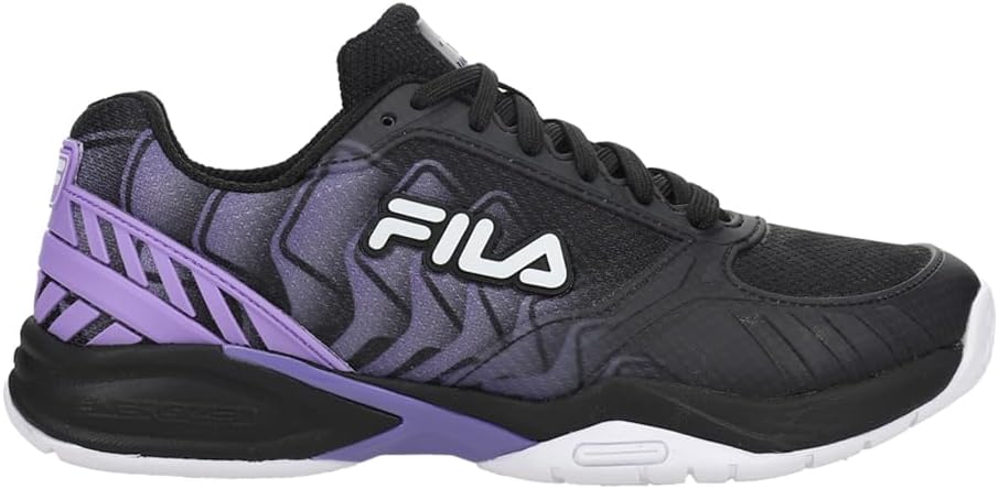 Fila Volley Zone Tie Dye Womens Pickleball Shoe Pink Glo/White/Metallic Silver
