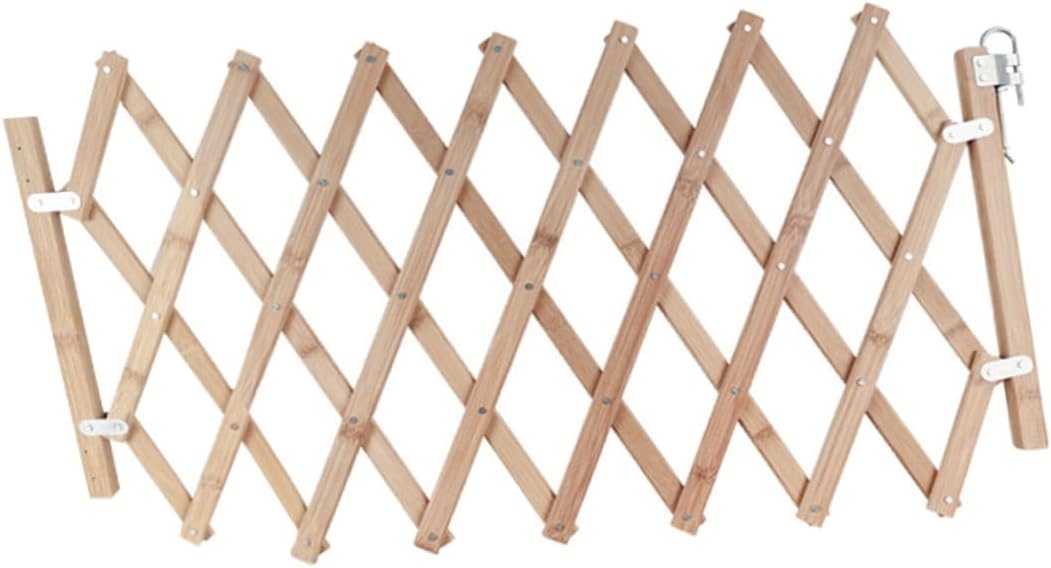 PET Safety Gate Wooden Dog Isolation Fence for Doorways Indoor/Outdoor Use Adjustable Width Easy to Install Dog Barrier for Stairs and Hallways