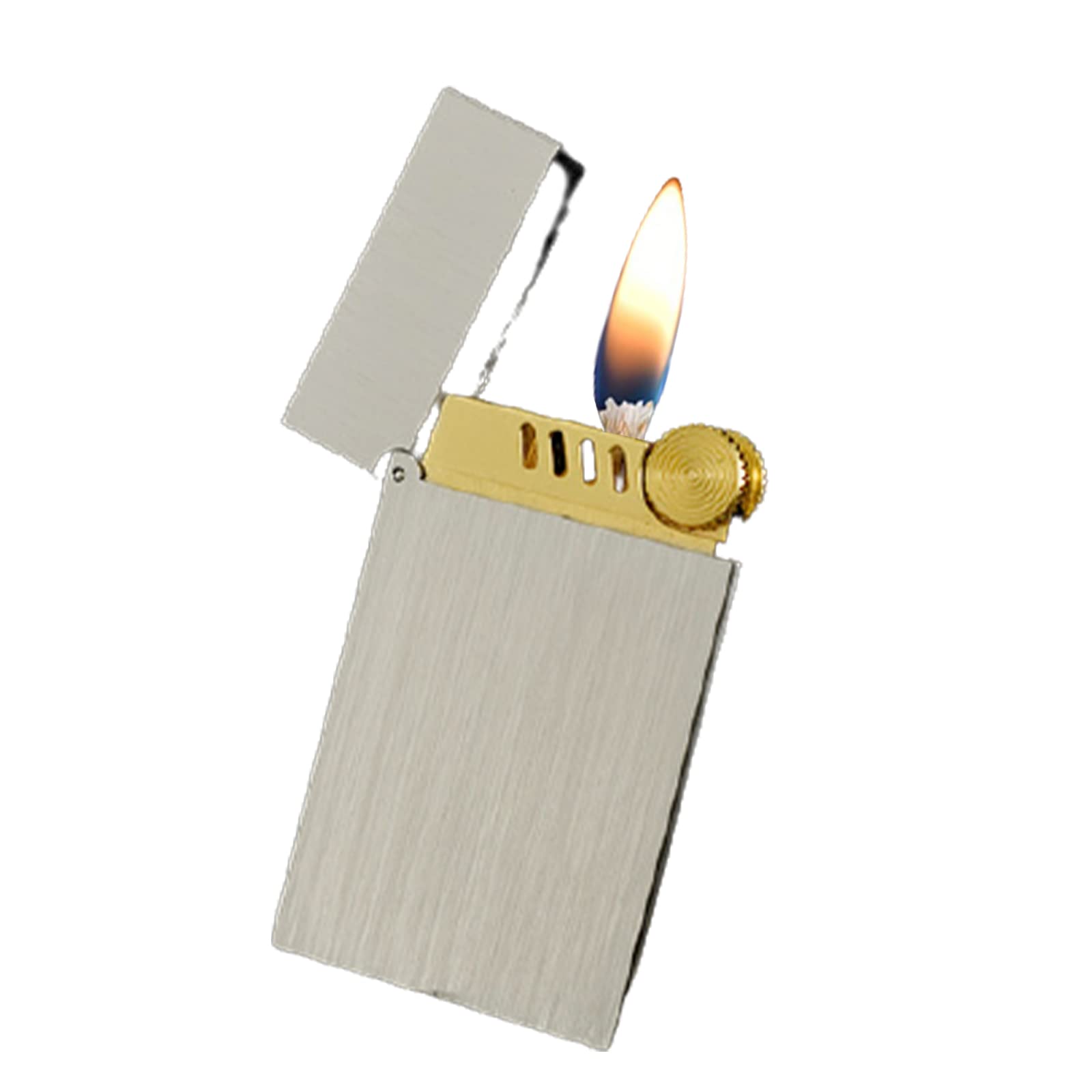 Antique Vintage Briquet Kérosène Briquet Original Cuivre Métal Briquet Flamme Douce Réutilisable Trench Coupe-Vent Allume-Cigare Cadeau pour Fumer