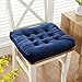 Wyściełana poduszka na krzesło, poduszki na krzesła do jadalni, trwała tkanina, najwyższy komfort i miękkość, zmniejszają nacisk i kontury ciała, nadają się do prania, 17 x 17 cali (szary)