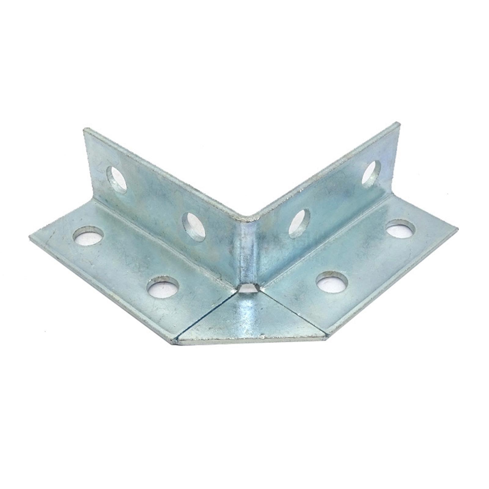 SEIWEI 1 Pcs 8 Holes Right Angle Mounting Strut Channel Bracket, Heavy Duty Seismic Bracing Accessories for Modern Building Mechanical and Electrical Systems, Pipeline Seismic