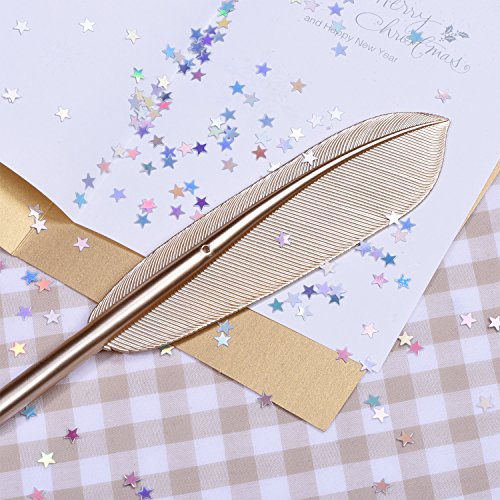 Eboot Star Confetti Holographic Stars Glitter Confetti For Christmas Decoration, Wedding Party Supplies And Nail Art, Multicolor, 1/ 4 Inch #TOP4