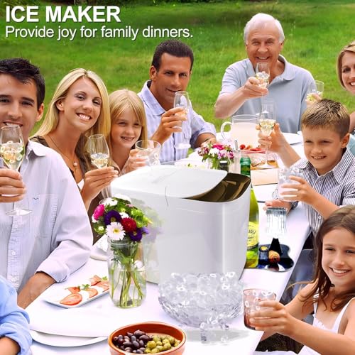 Máquina eléctrica portátil para hacer hielo 15 kg/24 h miniatura 7