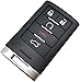 5 Buttons Replacement Key Fob Cover Case fit for 2008-2013 Cadillac CTS STS XTS SRX ATS ELR Coupe Smart Keyless Entry Key Fob Shell