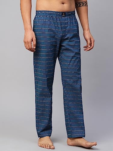 Image of Urban Scottish Men's Lounge Pants 100% Cotton Men's Lounge Night Pant Comfortable Leisure-Wear Lower with an Elastic Waist-Band and Regular Fit Track Pants, Machine Washable Stay at Home