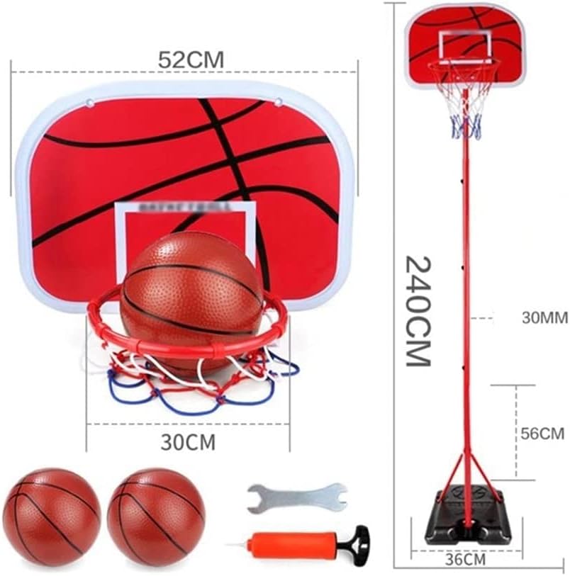 Wall-mountedBasketball+Rim Adjustable Basketball Hoop Portable Basketball Rim with 2 Basketballs Easy to Assemble, Suitable for Boys and Girls Suitable for Indoor and Outdoor backboards