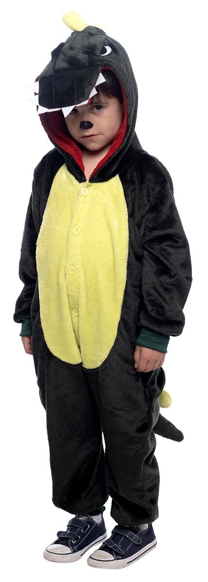 Rubies Disfraz Dinosaurio para niños y niñas; Jumpsuit con capucha y cola, Oficia Rubies para Carnaval; Halloween; Navidad y cumpleaños
