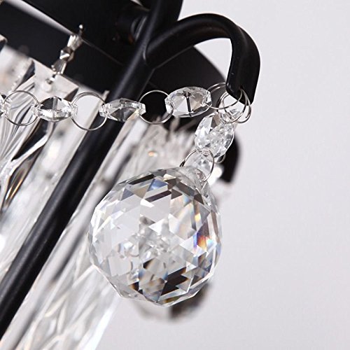 Suspension en cristal millésime 15 pouces lustre chic pour chambre - 3
