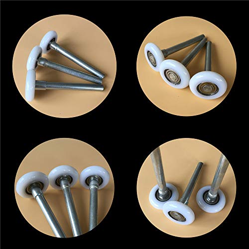 Eagles Nylon Garage Door Roller 2" Reinforced Dual Cage Garage Door Roller Sealed Bearing Rotate Quiet And Durable, 4" Stem 1 Pack #TOP4
