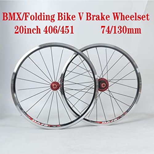 20インチ折りたたみ自転車ホイールセット406/451 BMXリムVブ