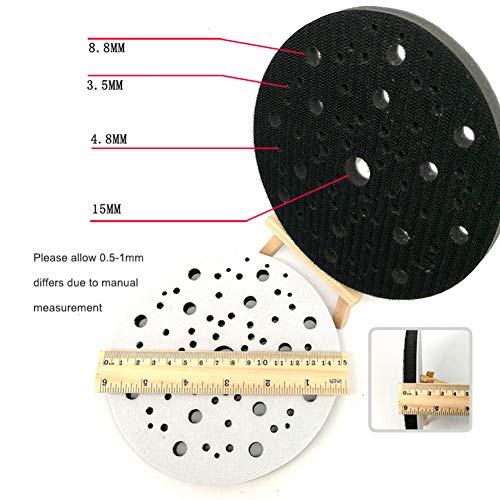 Tampon d'interface souple 6" 150mm multi-trous pour ponçage de précision - 4