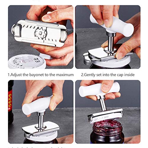 Abridor de Latas e Potes Ajustável e Pratico