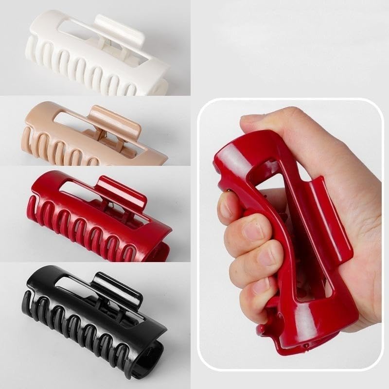 Swarahandier 2026 (pak of 2) Trending Cloud Clips Soft Silicone Non Breakable Hair Claw Clips for Women, Non-Slip Strong Hold Unsnappable Flexible for Thin/Thick/Curly Hair, All-Day Comfort (Multicolor) 4