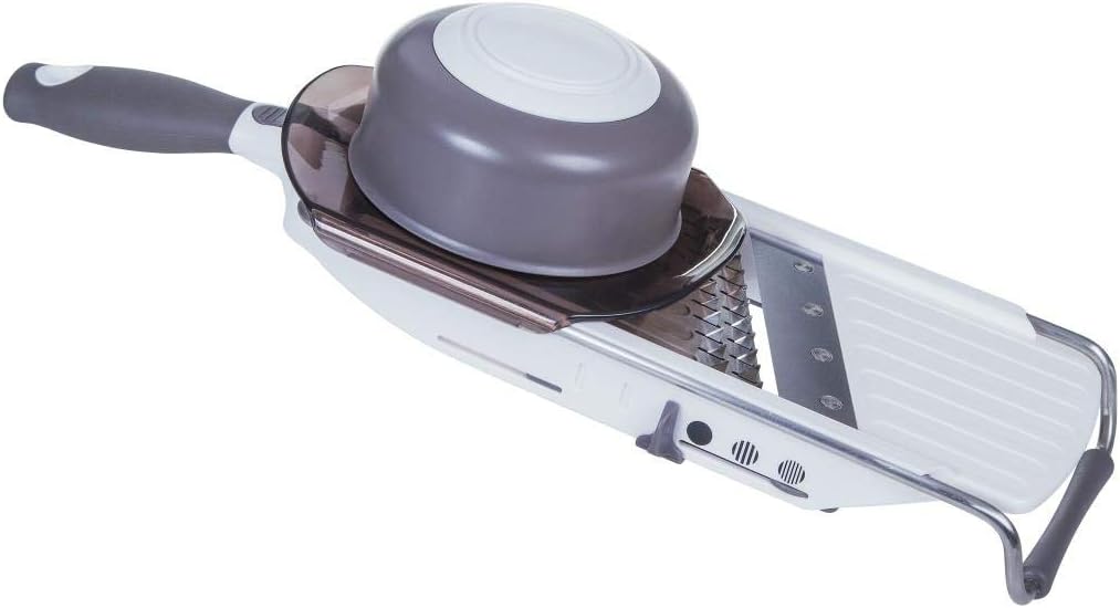 PL8 Gourmet Slicer Professional Hand Mandolin, one, White (10PL81100)