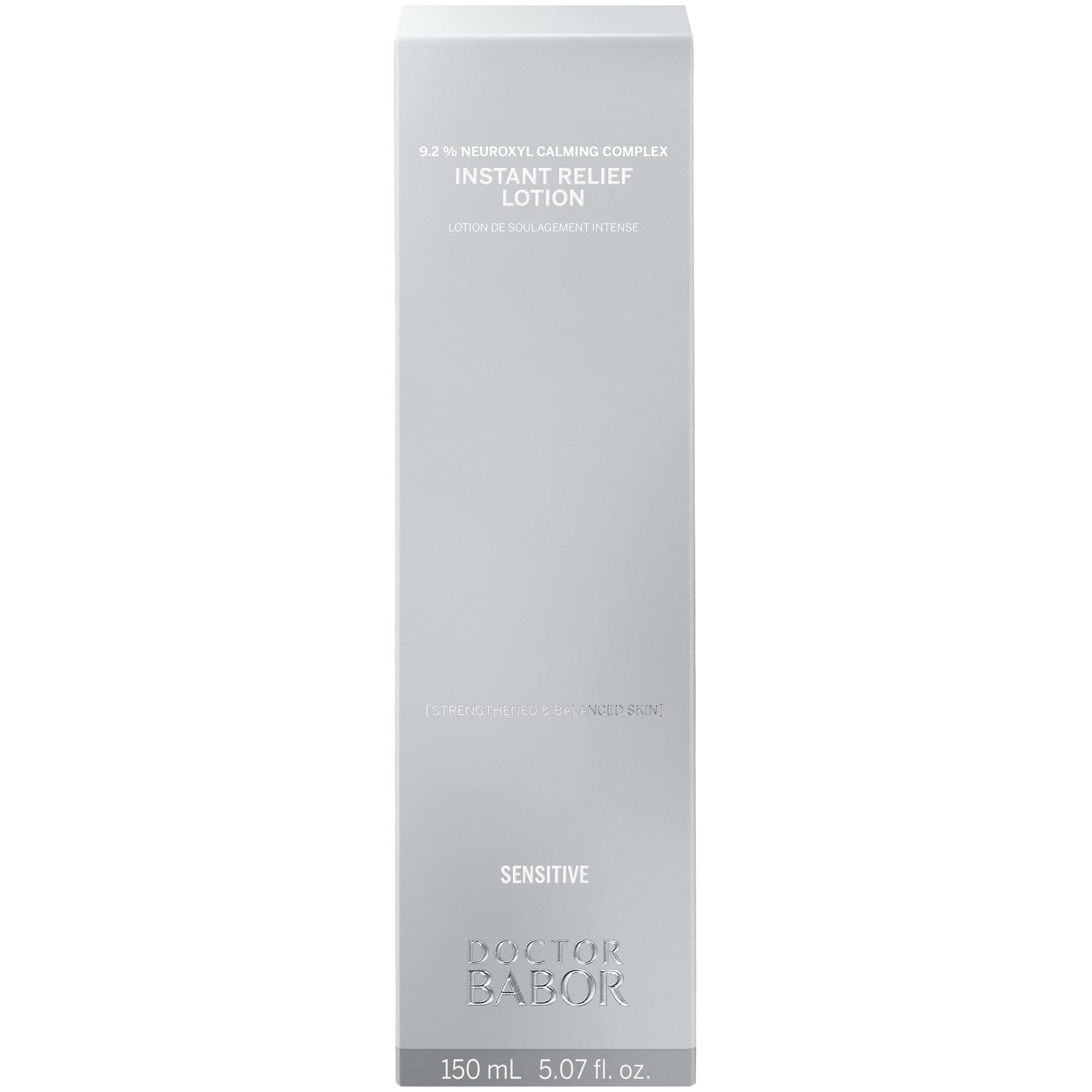 DOCTOR BABOR Instant Relief Lotion | Leichte Gesichtscreme als Soforthilfe für gestresste und sensible Haut | Reduziert Rötungen und beruhigt Irritationen | vegan | 150ml