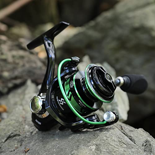 Sougayilang Spinning Reels Light Weight Ultra Smooth Powerful Fishing Reels Green 1000 #TOP5