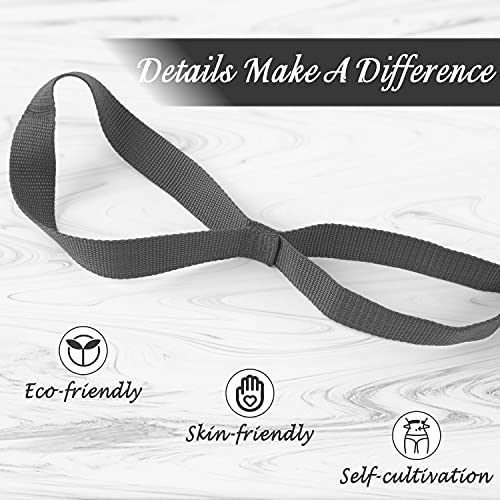 Stretch Strap Yoga Stretching Strap Physical Therapy Rehab Multi-Loop Strap Stretch Bands Nonelastic Exercise Strap For Pilates, Dance And Gymnastics With Instructional Guide (Grey) #TOP2