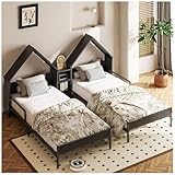 Simple Wisdom Literas Individuales,Base Cama Individual Tiene Dos,Literas Matrimonial e Individual Viene con una Mesita...