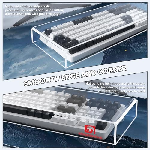 Protector de Teclado Acrílico Transparente 17.4x6.5x1.89 in miniatura 4