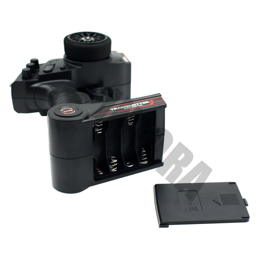 INJORA Mando a Distancia para Coche con Receptor de 2,4 GHz, 3 Canales, Radio RC, con Receptor para RC Car RC Boot