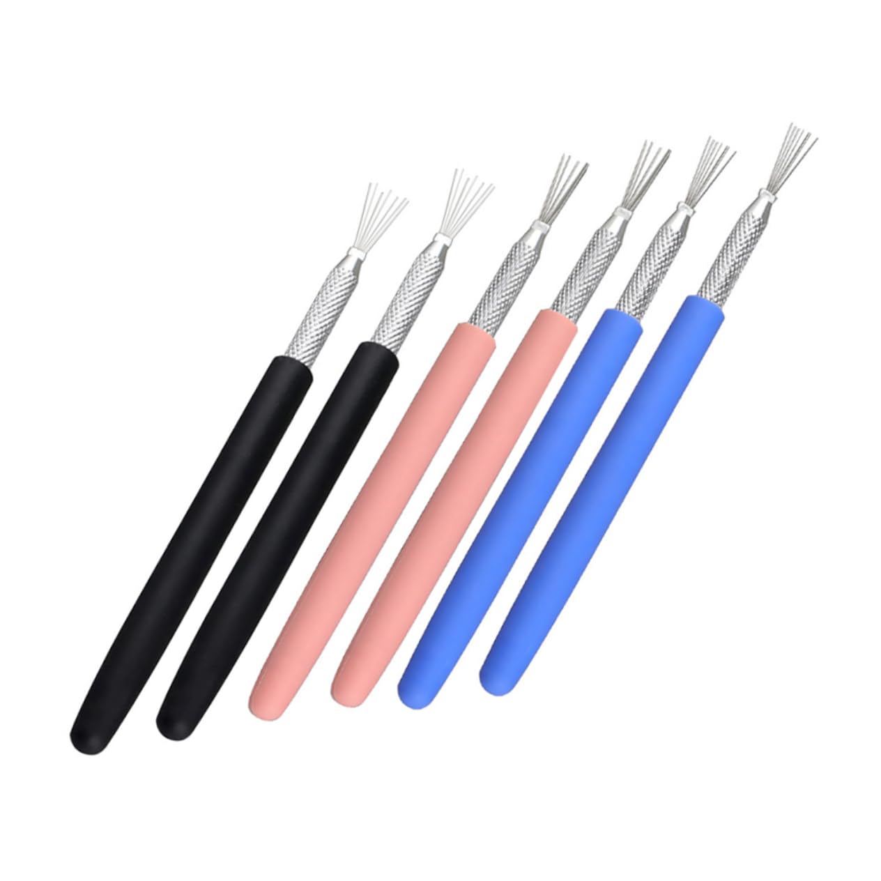 Housoutil Polymer Clay Tools Set 6pcs Clay Sculpting Kit Texture Brushes Pottery Trimming Tools for DIY Crafting Art Projects