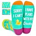 Zmart Rubber Duck Gifts for Teens - Funny Cute Duck Socks for Women Men, Farm Gifts for Animal Lovers