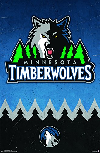 Trends International Minnesota Timberwolves Logo Wall Poster 22.375
