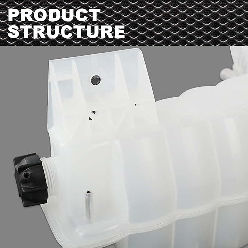 Miniatura 6 de CNNELL Radiator Coolant Overflow Tank Compatible with Kenworth T680 2013-2018 Kenworth T880 2014-2018 Peterbilt 579 2013-2021 Heavy Duty Coolant