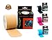 Kinesiology Tape - Downloadable Kinesiology Taping Instructions - Professional Quality  (Finger Print Tape)  - 2 Inch x 16.4 Feet Uncut Rolls - Waterproof Tape - Sport Tape - Kinesio Tape.