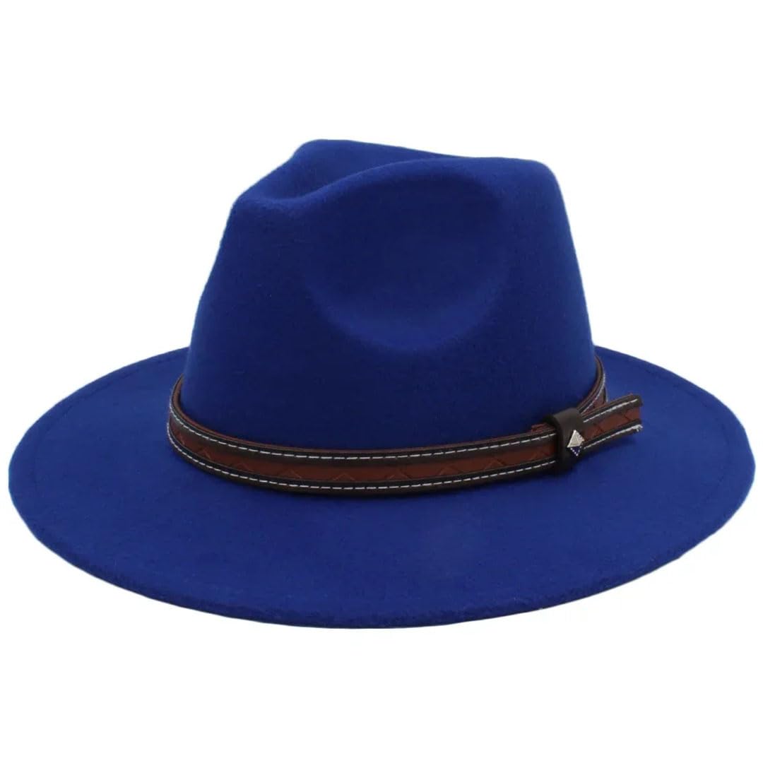 Mężczyźni kobiety wełniane kapelusze panamskie szerokie rondo czapki fedora kapelusz przeciwsłoneczny klasyczny retro impreza podróż styl uliczny