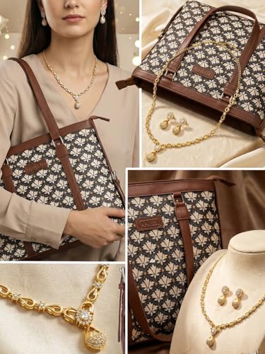 Image of Stylish Tote Bags for Office Use | Laptop Bag 15.6 inch | Purse for Women | Vegan Leather Handbag | Daily & Travel Use |
