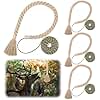Yoojahow 4 Pack Hemp Scrape Rope 30 Inch Deer Scent Rope for Deer Hunting Mock Scrape Rope Rigid Hemp Rope Deer Hunting Accessories for Deer Hunting