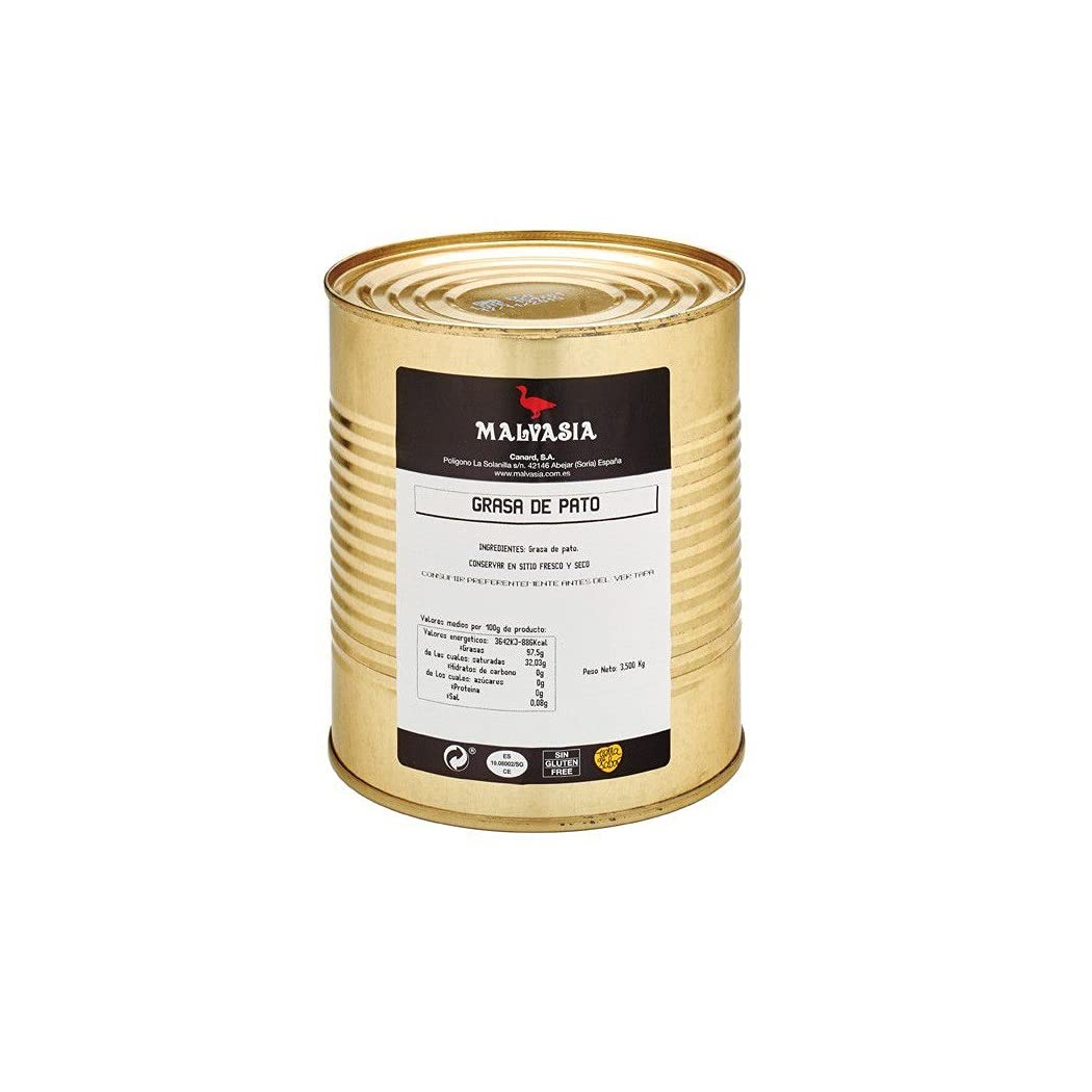 Malvasia Graisse de canard pour cuisson, fabriquée à la main, convient pour la cuisson, ajoute de la saveur à la vaisselle, sans gluten, 650 g