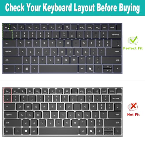 Protector de teclado para Dell 14 Plus 2025-2026 silicona miniatura 2