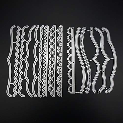 15 Pcs Metal Embossing Lace Cutting Dies Stencils Scrapbooking Die Cuts for DIY Crafts, New Year, Wedding, Valentine's, Present Greeting Cards Albums by SKYCOOOOL